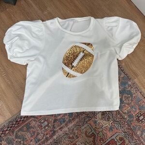 Sequin football shirt